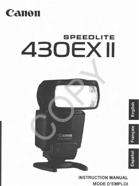 canon flash 430ex manual Reader