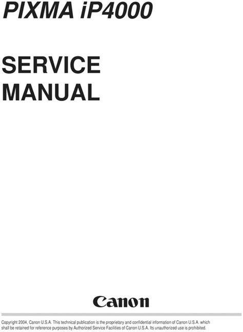 canon ip 4000 service manual Epub