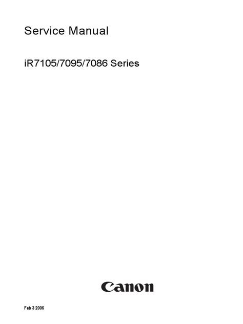 canon ir7105 service manual finisher v2 PDF