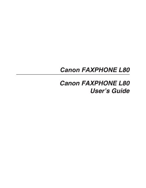 canon l80 user guide Kindle Editon