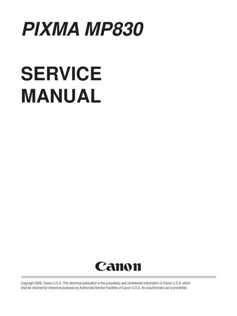 canon mp830 service manual zip Reader