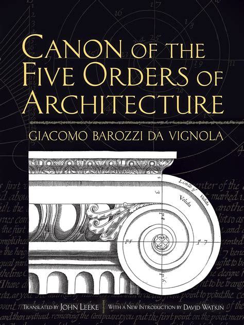 canon of the five orders of architecture dover architecture Epub