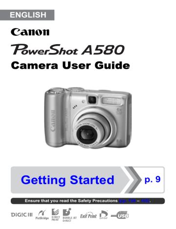 canon powershot a580 user guide Reader