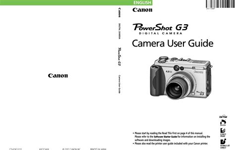 canon powershot g3 user guide PDF