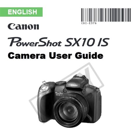 canon powershot sx10is user guide Doc