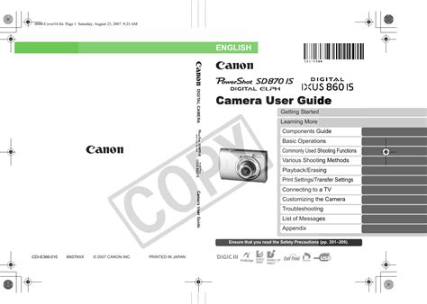 canon sd870 instruction manual Reader