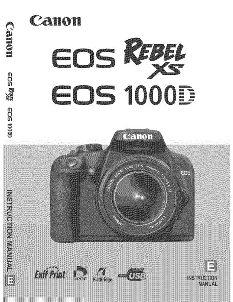 canon xs user manual Reader