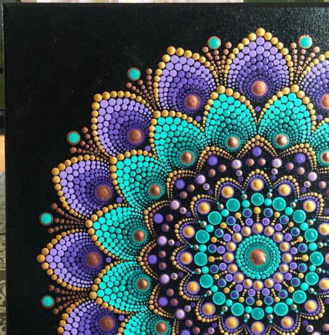 canvas painting mandala