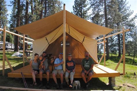 canvas tent platform