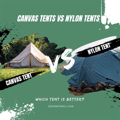 canvas tent vs nylon