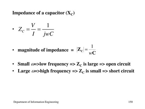 capacitor impedance