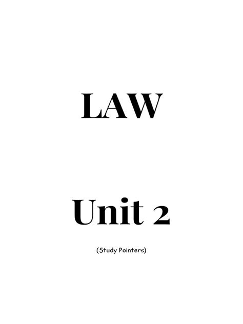 cape law unit 2 study guide PDF
