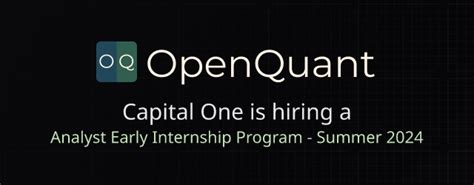 capital one analyst internship program