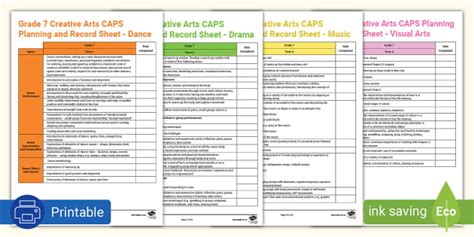 caps document for visual arts PDF