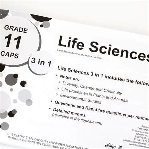 caps life sciences grade 11 exemplar PDF