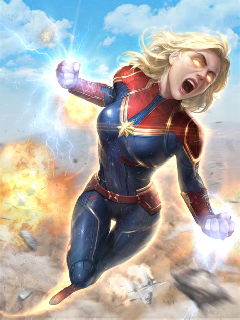 captain marvel art