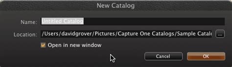 Capture 1 Pro 11 Default Catalog Location