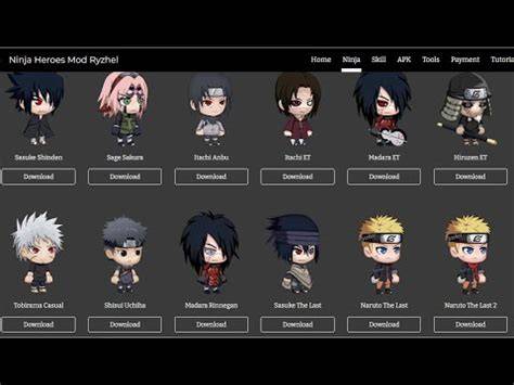 cara skin mod ninja heroes Reader