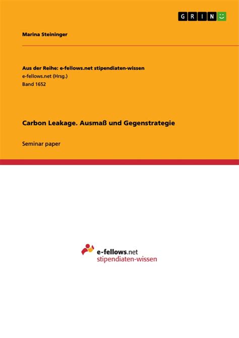 carbon leakage ausma?gegenstrategie steininger PDF