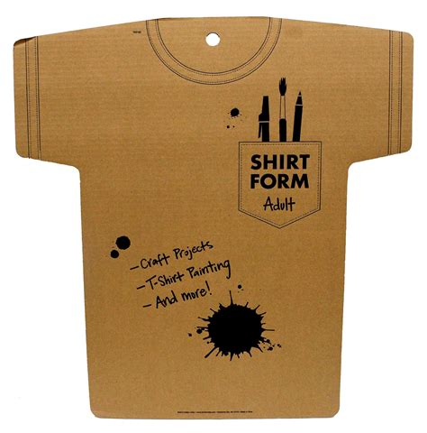 cardboard shirt form