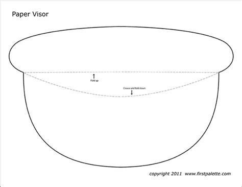 cardboard sun visor template PDF