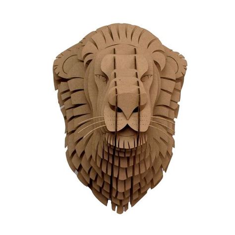 cardboard-lion-head-trophy-template Ebook Doc