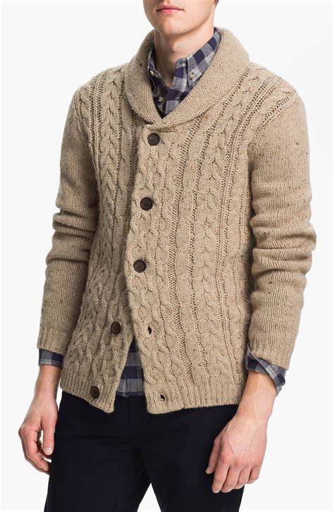 cardigan mens shawl collar