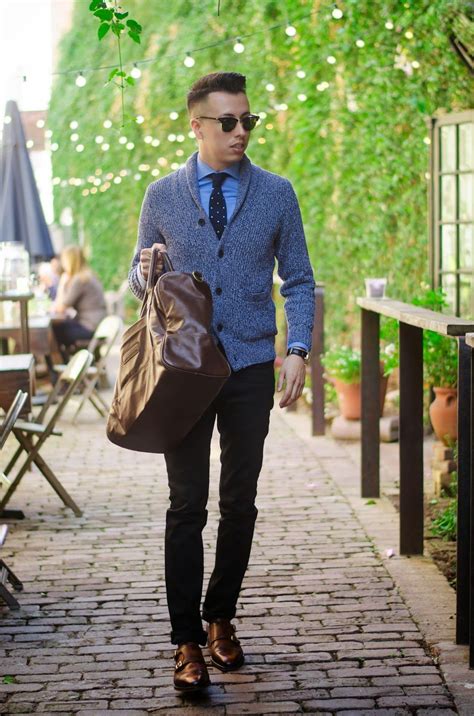 cardigan with dress shirt