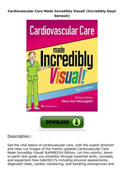 cardiovascular care made incredibly visual incredibly easy series® Epub
