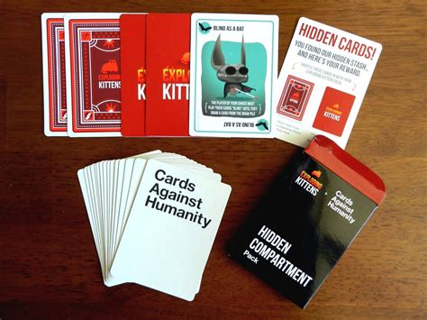 cards against humanity and exploding kittens