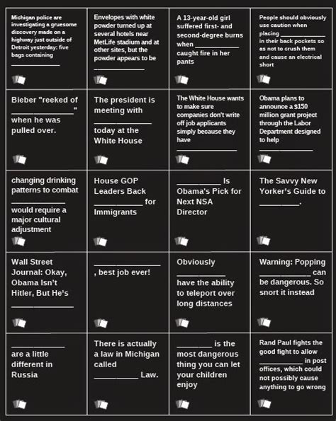 cards against humanity pdf Epub