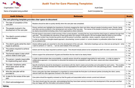 care plan audit tools Ebook PDF