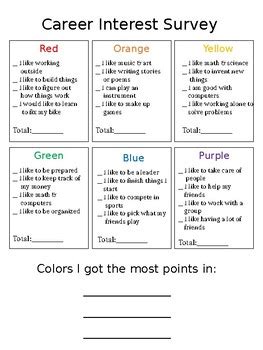career test for kids