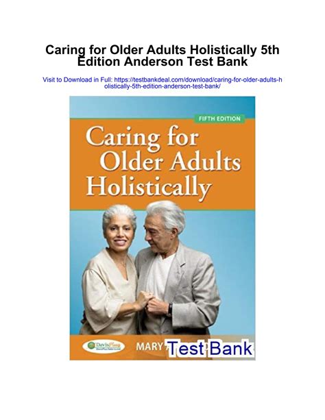 caring for older adults holistically 5e 5th fifth edition by anderson phd aprn bc mary ann published by f a Doc