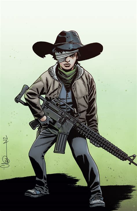 carl in the walking dead comic