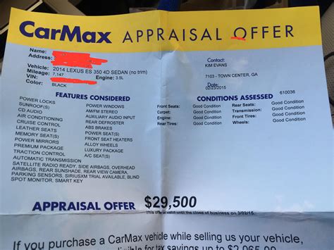 carmax vehicle appraisal Epub