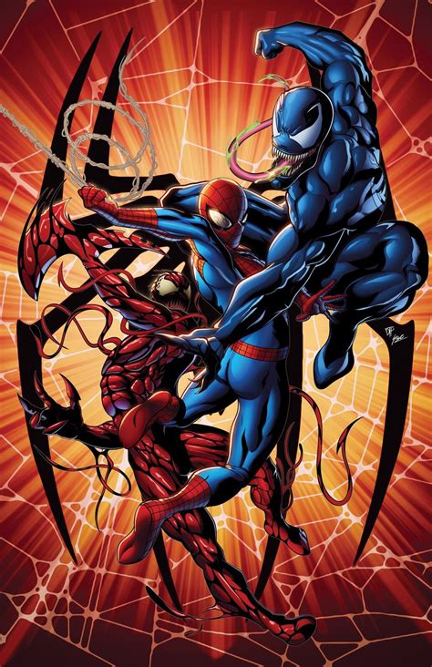 carnage and venom vs spiderman