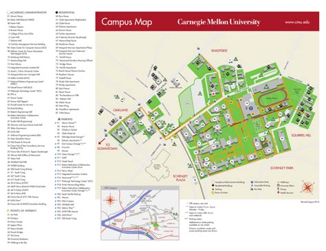 carnegie mellon campus map