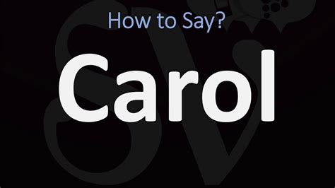 carol pronunciation