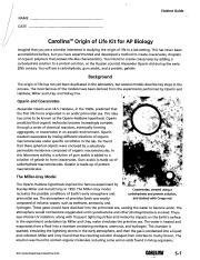 carolina origin of life lab answers Epub