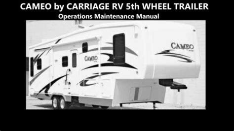 carriage cameo fifth wheel owners manual Reader