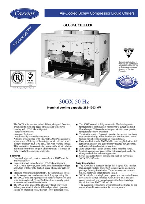 carrier 30gxr manual Doc