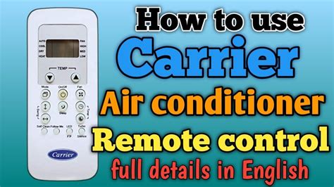 carrier ac remote manual Kindle Editon