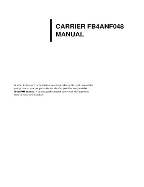 carrier fb4anf048 manual Ebook Doc