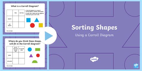 carroll diagrams ks1 sorting shapes pdf Kindle Editon