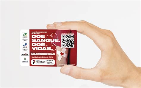 carteirinhas de doador de sangue