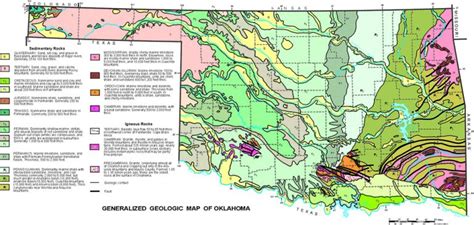 carter and gregory 2008 physiographic map of oklahoma