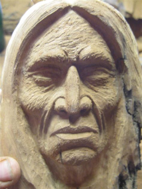carving the native american face PDF