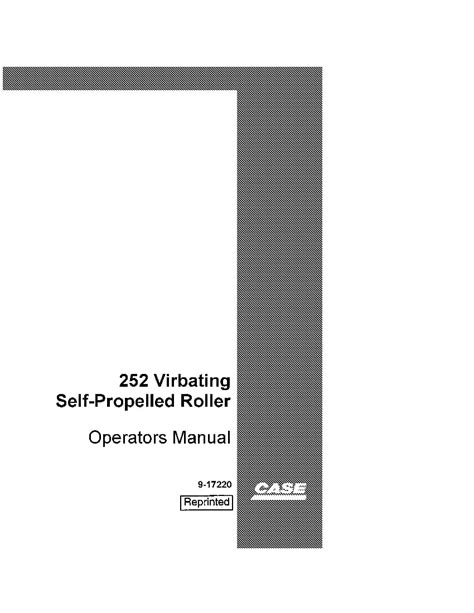 case 252 vibrating roller repair Manual  Ebook Reader