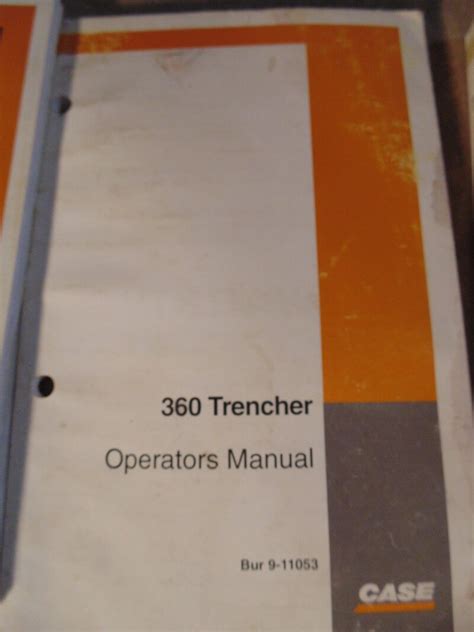 case 360 trencher operator manual Kindle Editon